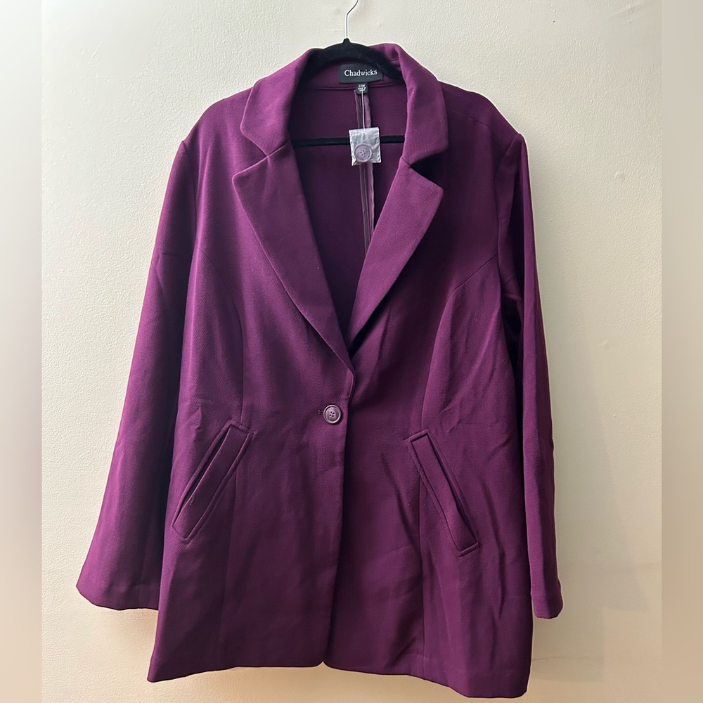 NWOT Chadwick’s Womens Blazer, size 22W